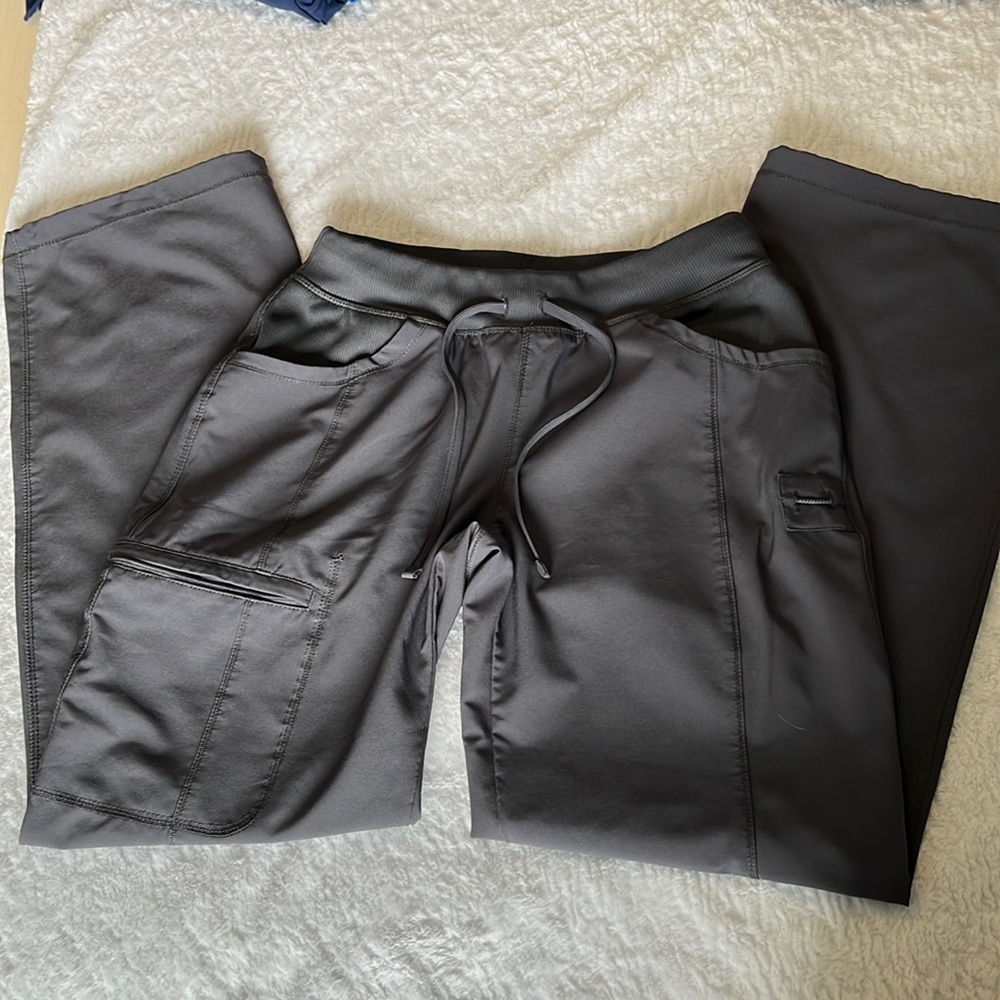 Cherokee Infinity Straight Leg Drawstring Cargo Scrub Pants